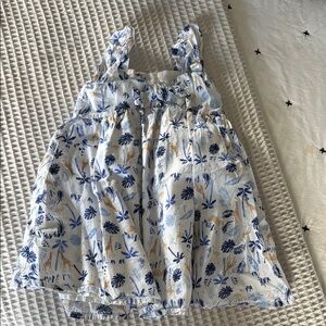 Floral Blue and White Sundress